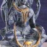 Brass Ardhanarishwara Statue | 9.5" x 6" x 3" | 4.5 kg | Vintage Patina | Lord Shiva Parvati Divine Union | Sacred Hindu Art | Jaipurio